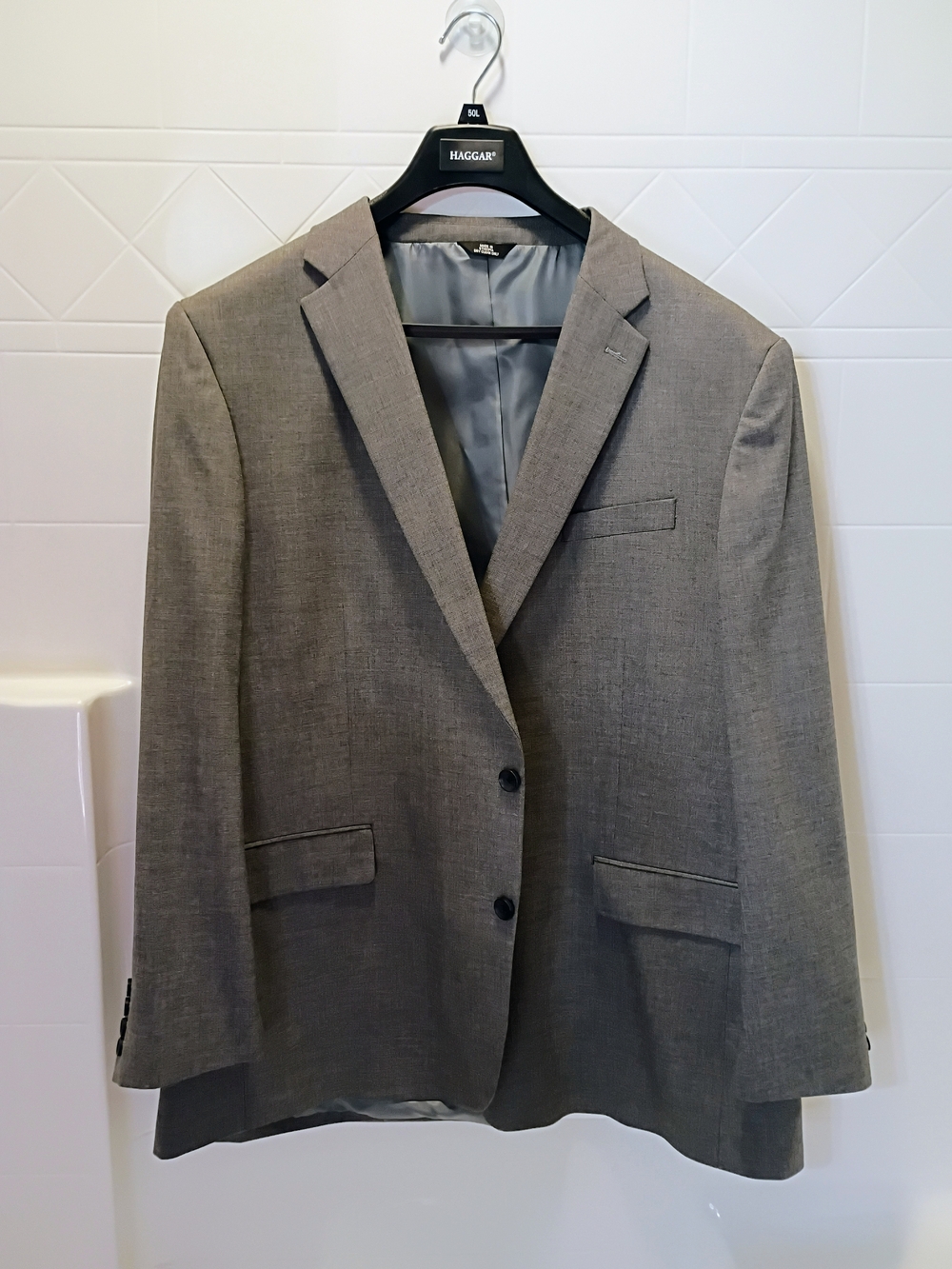Men's J.M. Haggar Premium Classic Fit Stretch Suit Jacket Medium Grey
